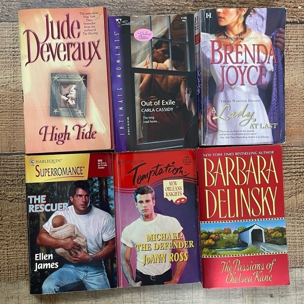 Steamy Romance Novel Vintage Bundle Books Paperback Smut Love Stories